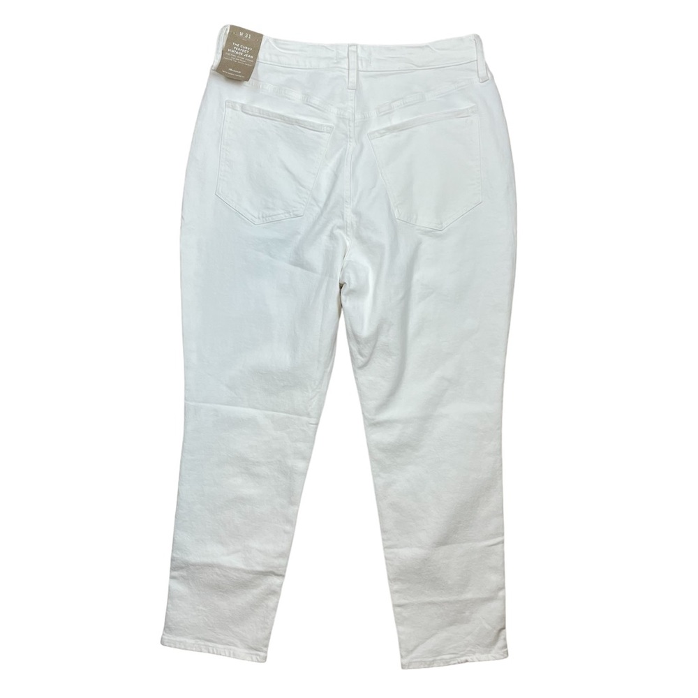 Madewell The Curvy Perfect Vintage Jean in White Size 31x26 #759 - Picture 9 of 10
